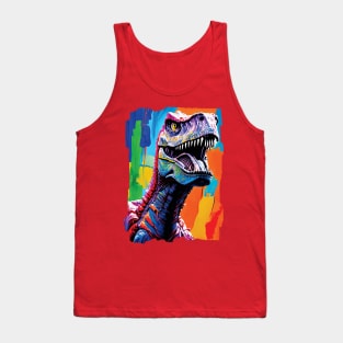 Painting Portrait Of A Tyrannosaurus Rex | T-Rex Tank Top